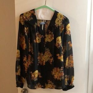 Sheer Floral Blouse